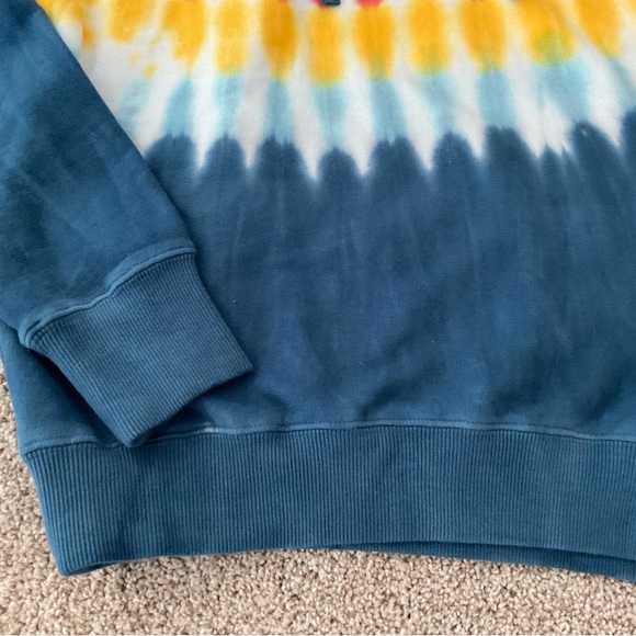 SPIRITUAL GANGSTER Tie-Dye Raglan Hoodie Sweatshirt - Picture 13 of 14